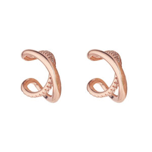 Knight & Day Rose Gold Double Loop Earrings